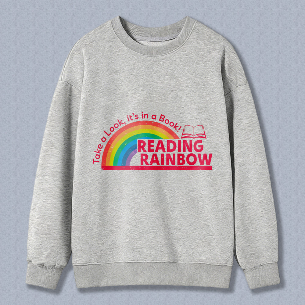 Wardrobecart Reading Rainbow Take A Look Its In A Book Unisex Classic Sweatshirt