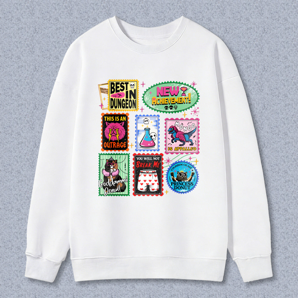 Wardrobecart Best In Dungeon New Achievements This Is An Outrage No Apparatus You Will Not Break Me Good Game My Friend Unisex Classic Sweatshirt