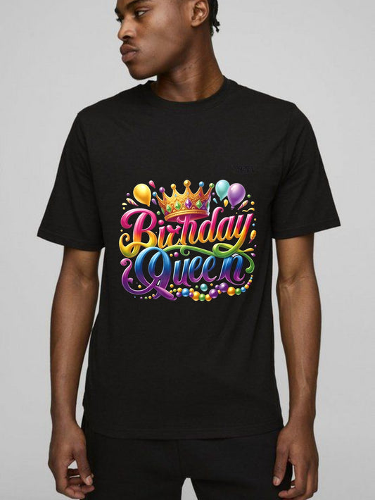 Birthday Queen Crown Balloons And Gems T-shirt