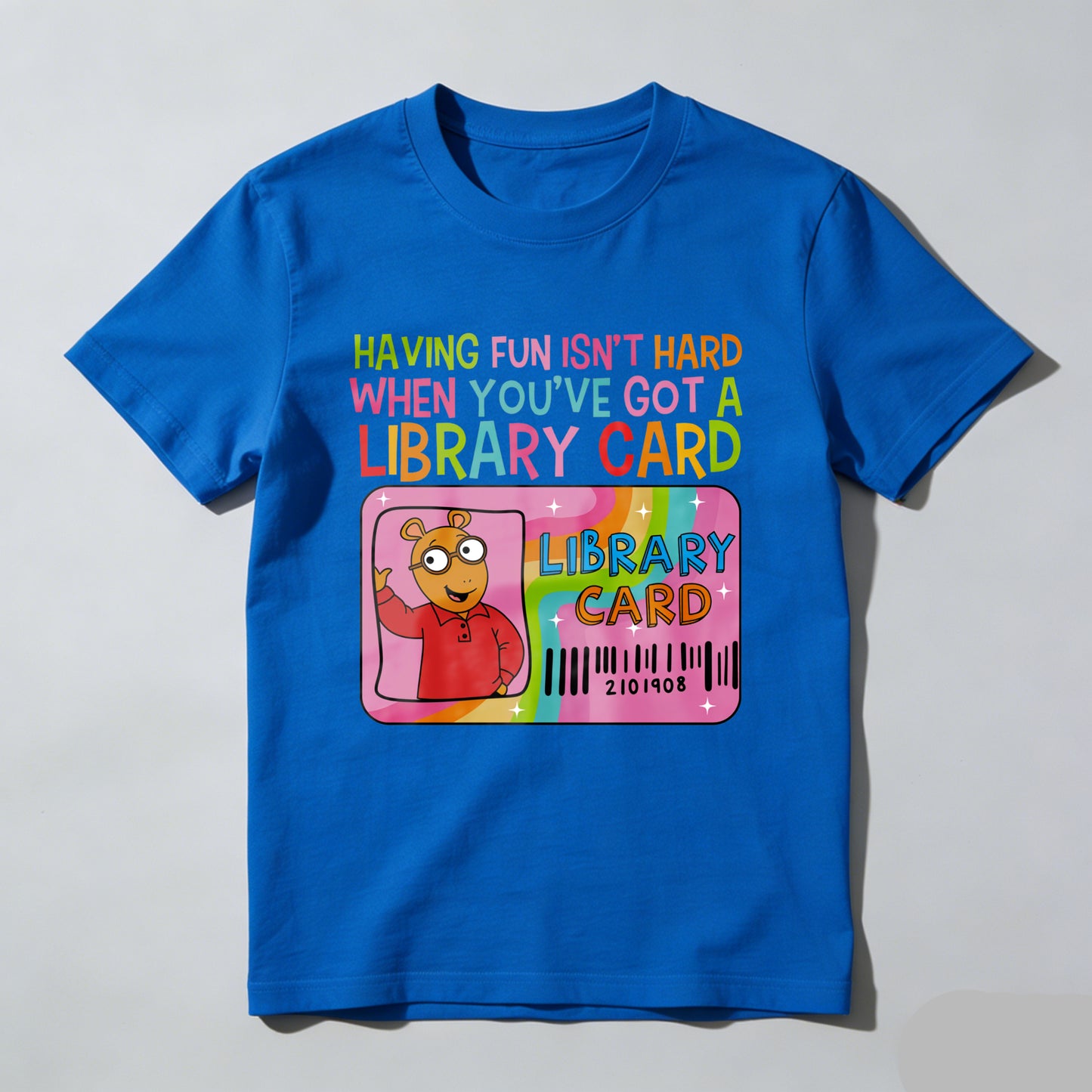 Wardrobecart Having Fun Isn't Hard When You've Got A Library Card Unisex Classic T-shirt