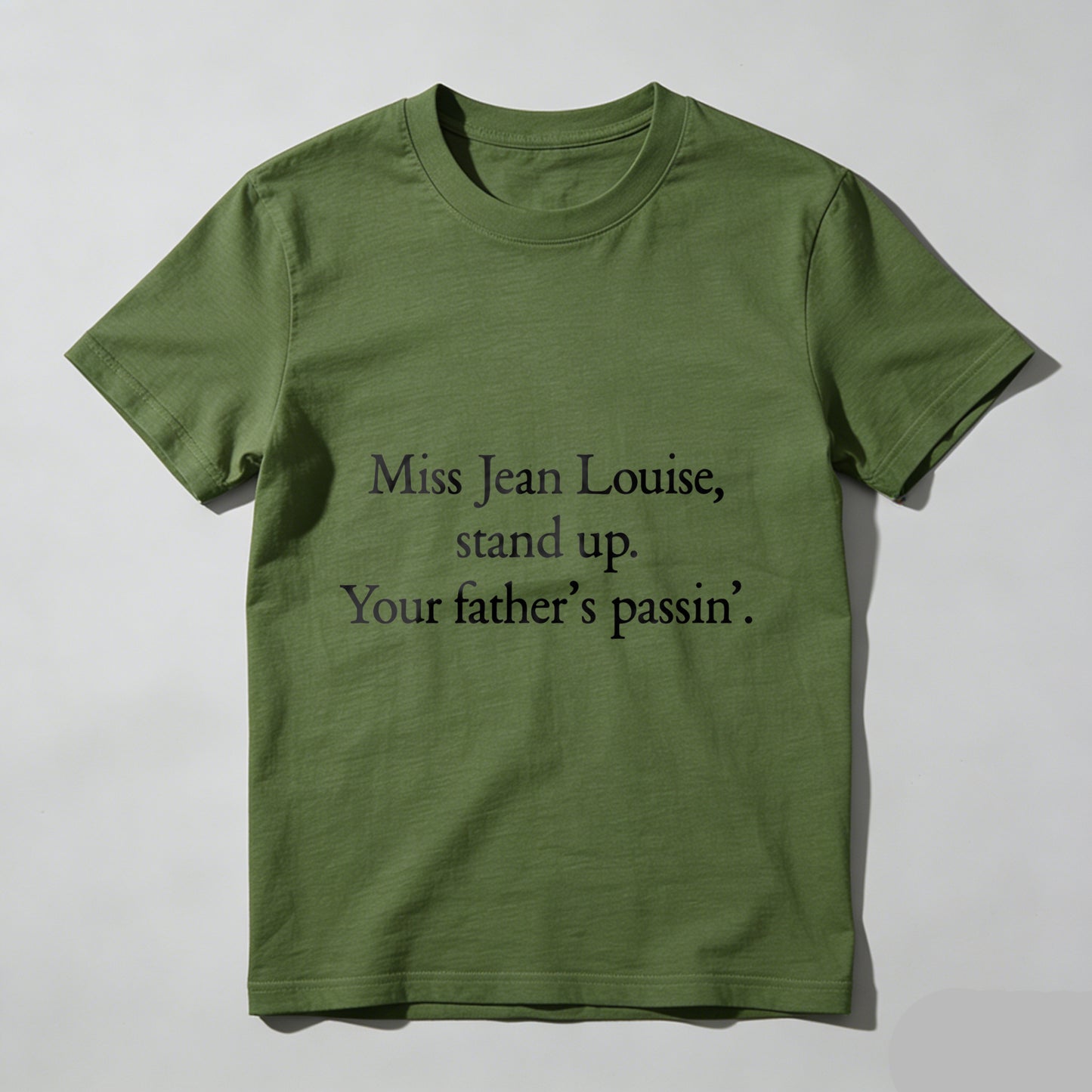 Wardrobecart Miss Jean Louise Stand Up Your Fathers Passin Unisex Classic T-shirt