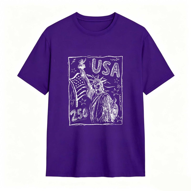 Statue Of Liberty Usa Flag 250 T-shirt