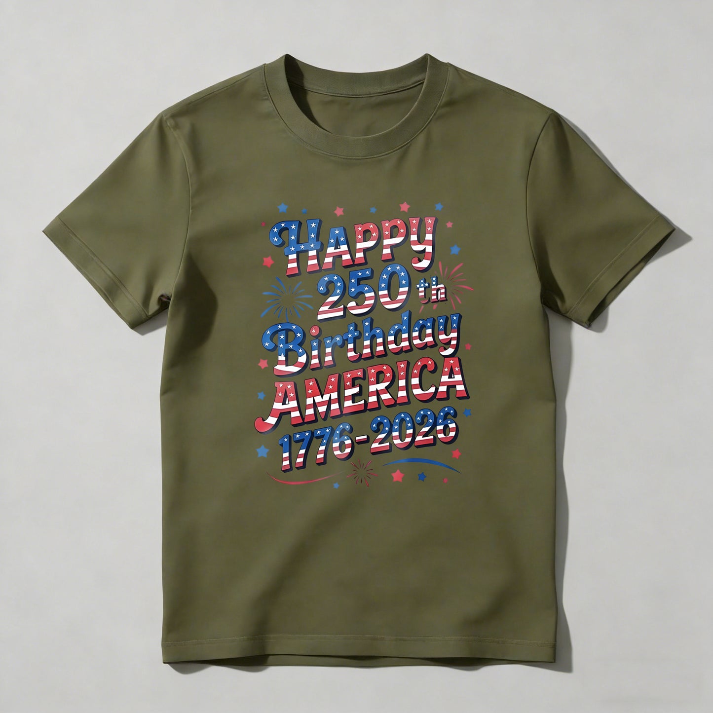 Happy 250th Birthday America 1776 2026 T-shirt