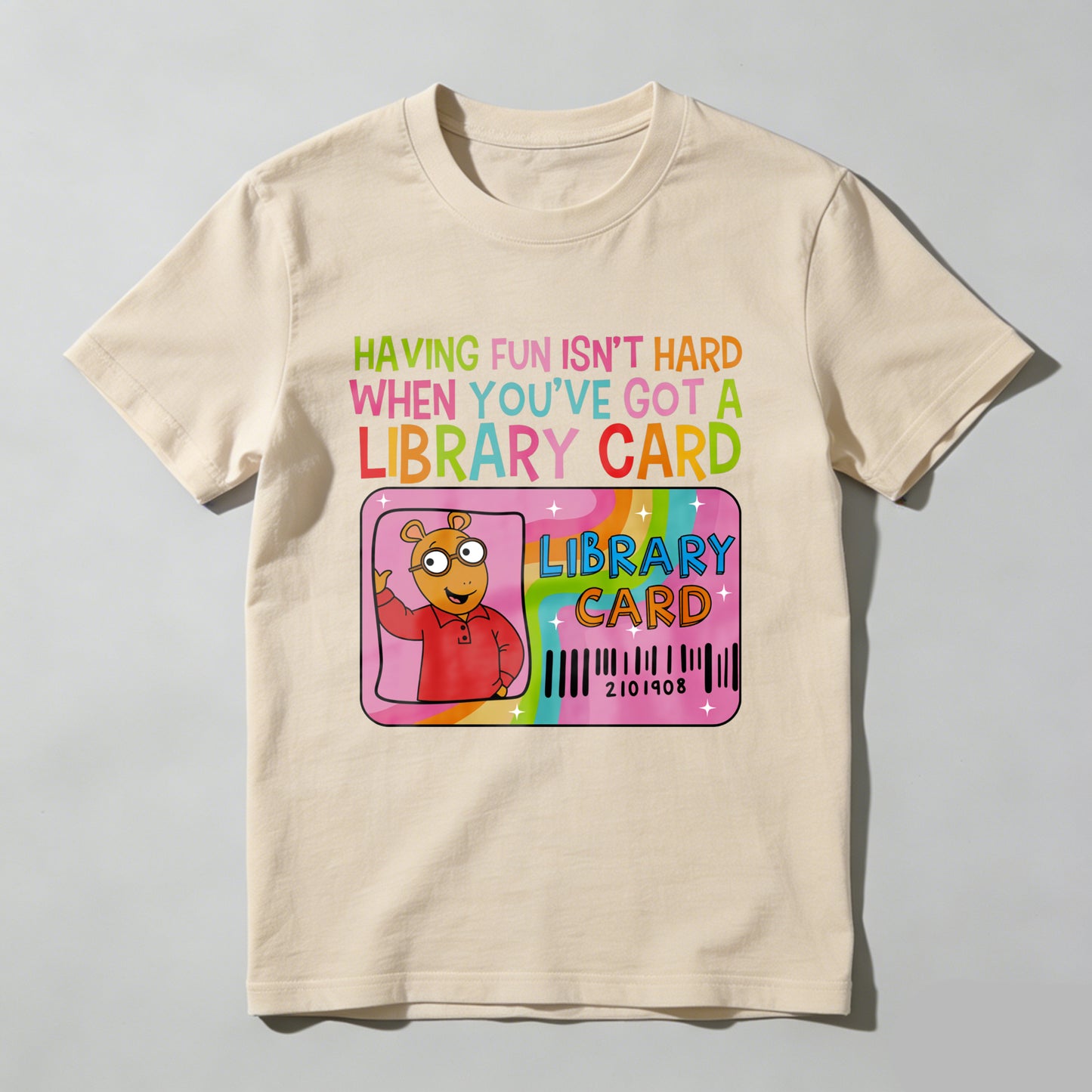 Wardrobecart Having Fun Isn't Hard When You've Got A Library Card Unisex Classic T-shirt