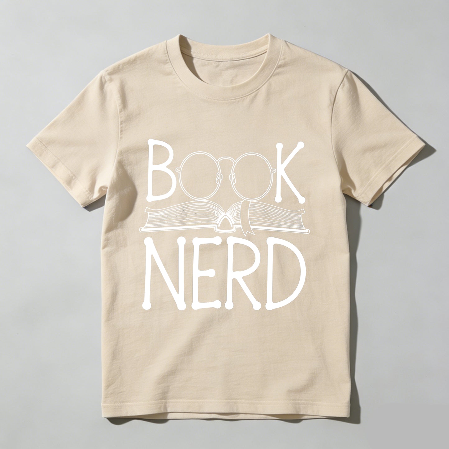 Wardrobecart Book Nerd With Glasses And Open Book Unisex Classic T-shirt