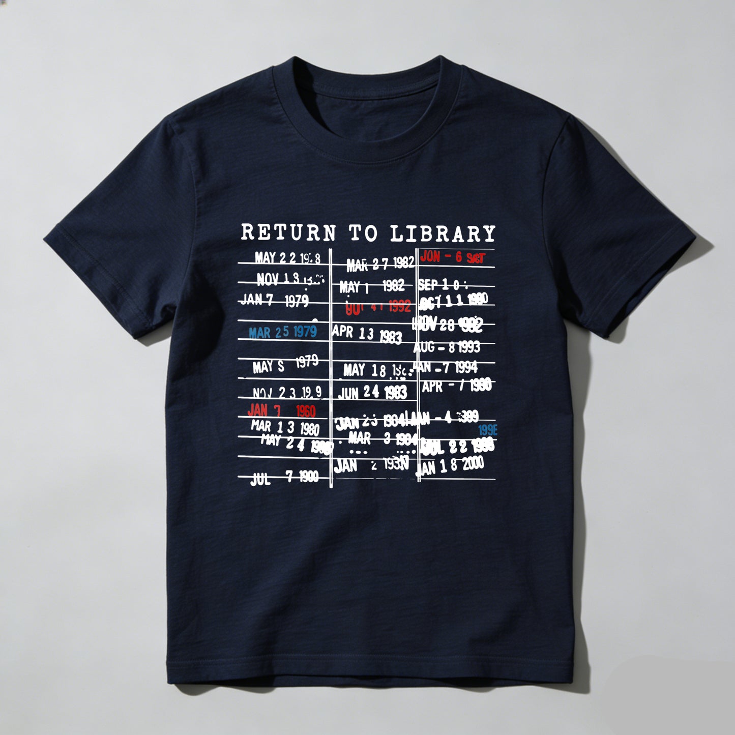 Wardrobecart Return To Library Dates List Unisex Classic T-shirt