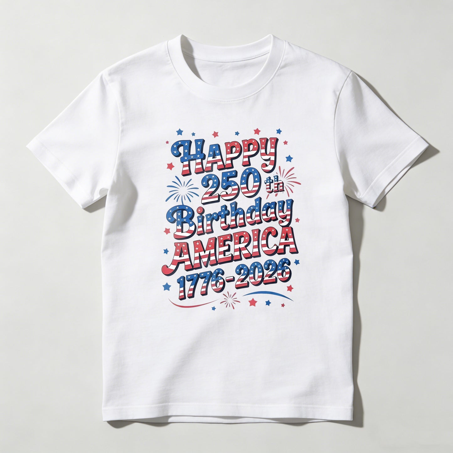 Happy 250th Birthday America 1776 2026 T-shirt