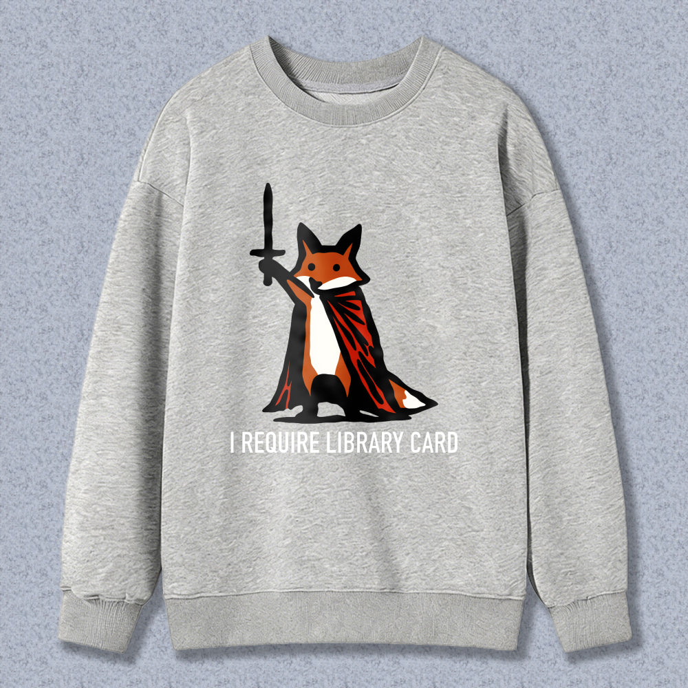 Wardrobecart Fox With Sword And Cape Unisex Classic Sweatshirt