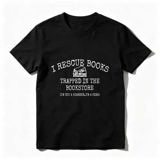Wardrobecart I Rescue Books Trapped In The Bookstore Unisex Classic T-shirt