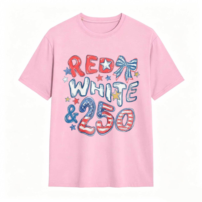 Red White and 250 Comfort Colors 4th of July T-shirt