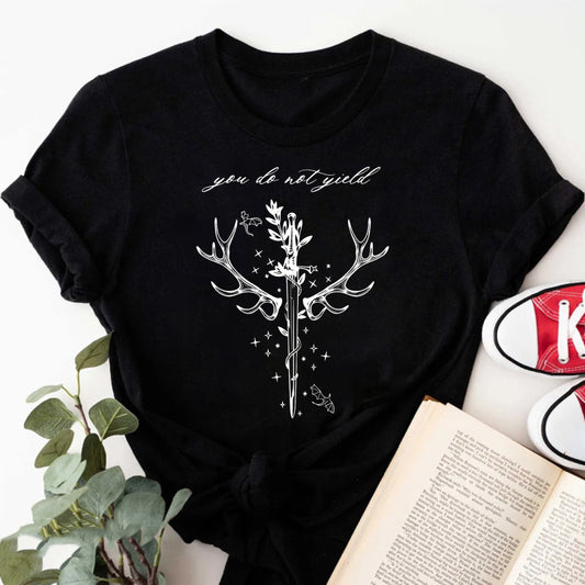Wardrobecart You Do Not Yield Antler Sword Design Unisex Classic T-shirt