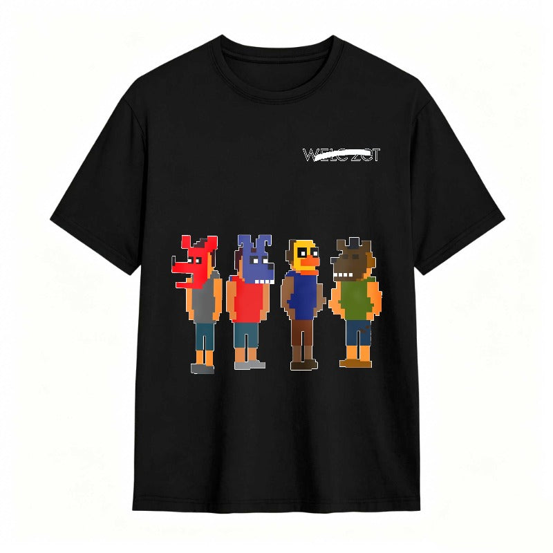 Pixel Art Characters With Text Welc Zot Unisex Classic T-shirt