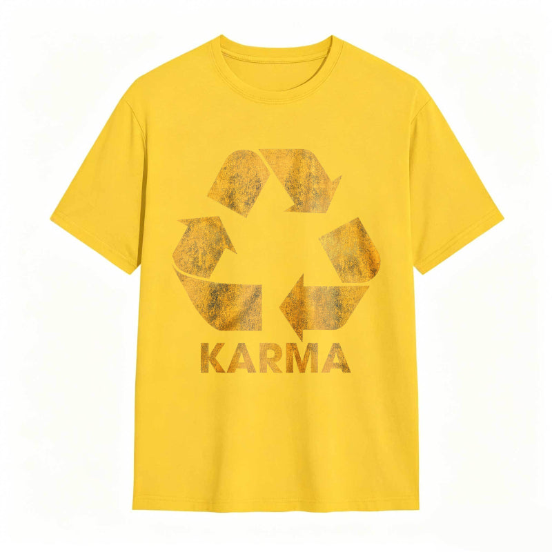 Vintage Karma Recycler Funny Motivational Graphic Tee