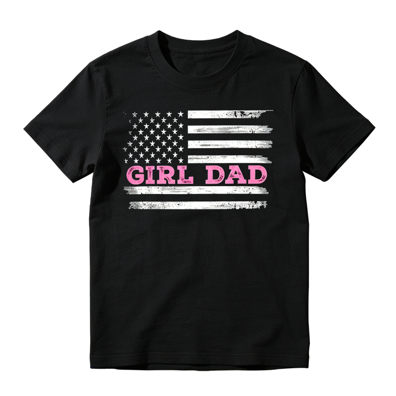 Girl Dad Comfortable Cotton T-shirt