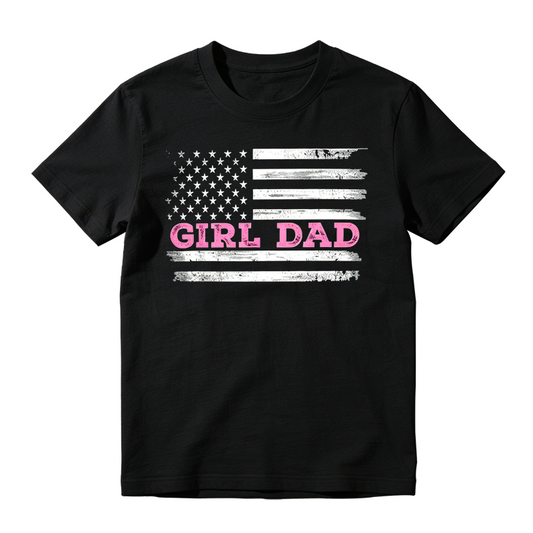 Girl Dad Comfortable Cotton T-shirt