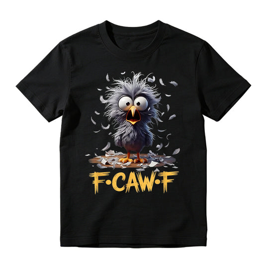 F-CAW-F Cute Cartoon Humor Graphic Tee