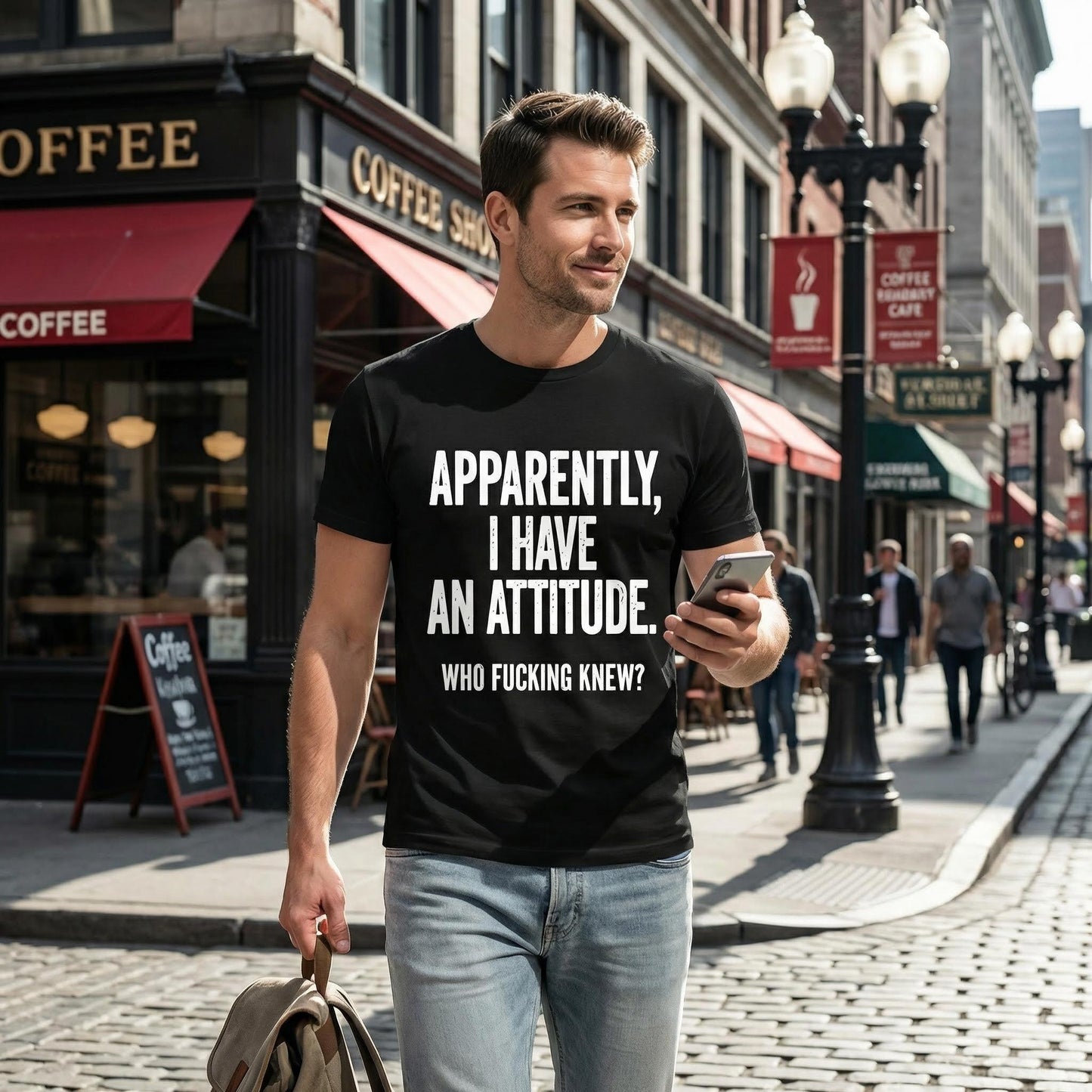 Apparently I Have An Attitude Who Fucking Knew Pure Cotton Short Sleeve T Shirt