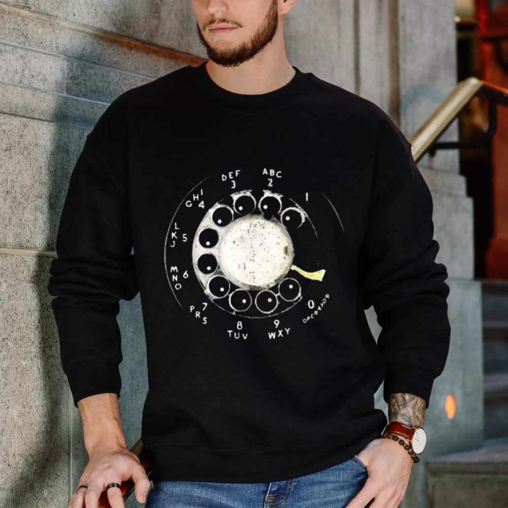 Retro Telephone Dial Design Unisex Classic Sweatshirt
