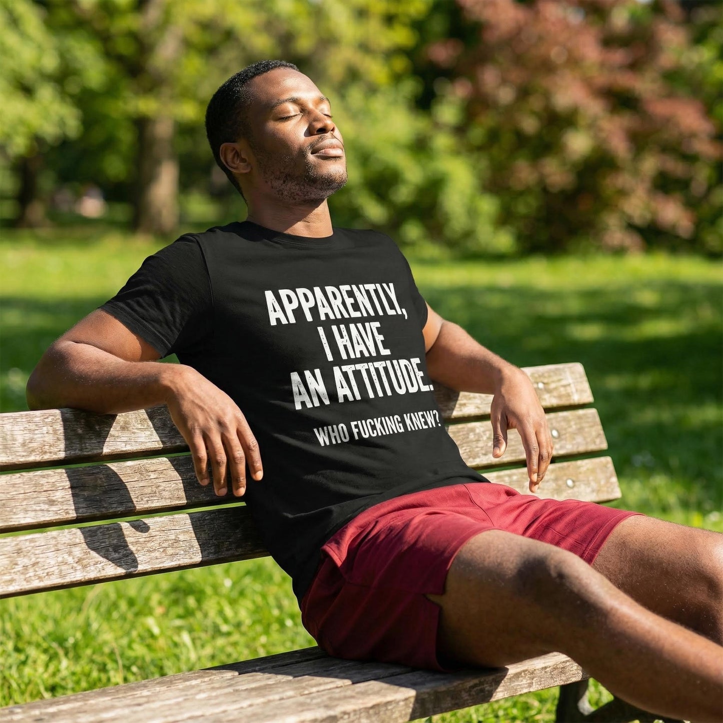 Apparently I Have An Attitude Who Fucking Knew Pure Cotton Short Sleeve T Shirt