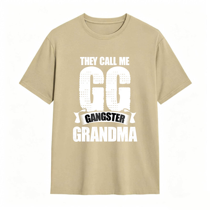 They Call Me GG Gangster Grandma Funny Graphic Tee