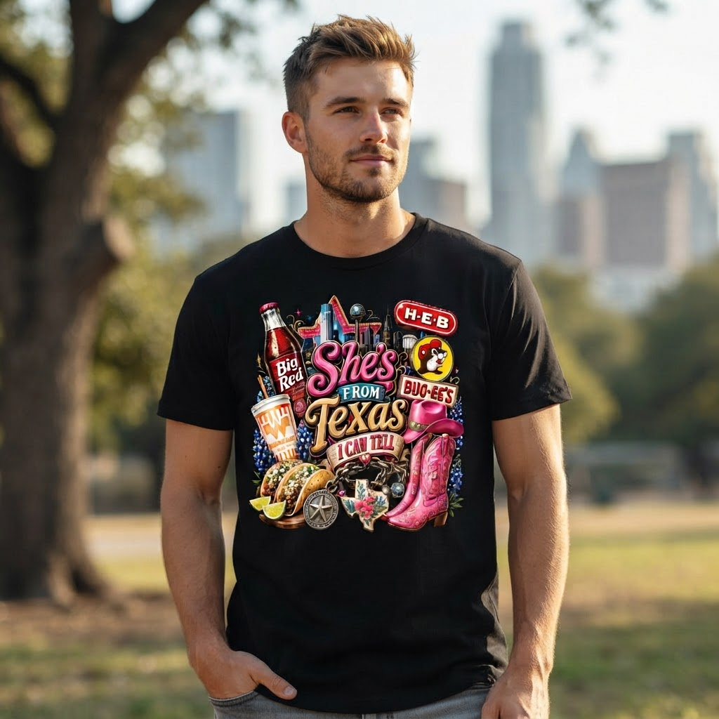She from Texas, I Can Tell | Country Music T-Shirt | Unisex