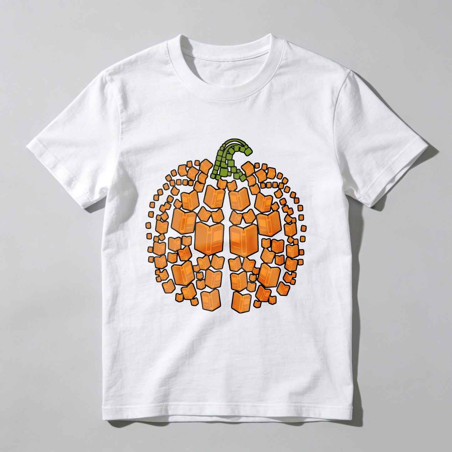 Wardrobecart Pumpkin Made Of Open Books Pattern Unisex Classic T-shirt