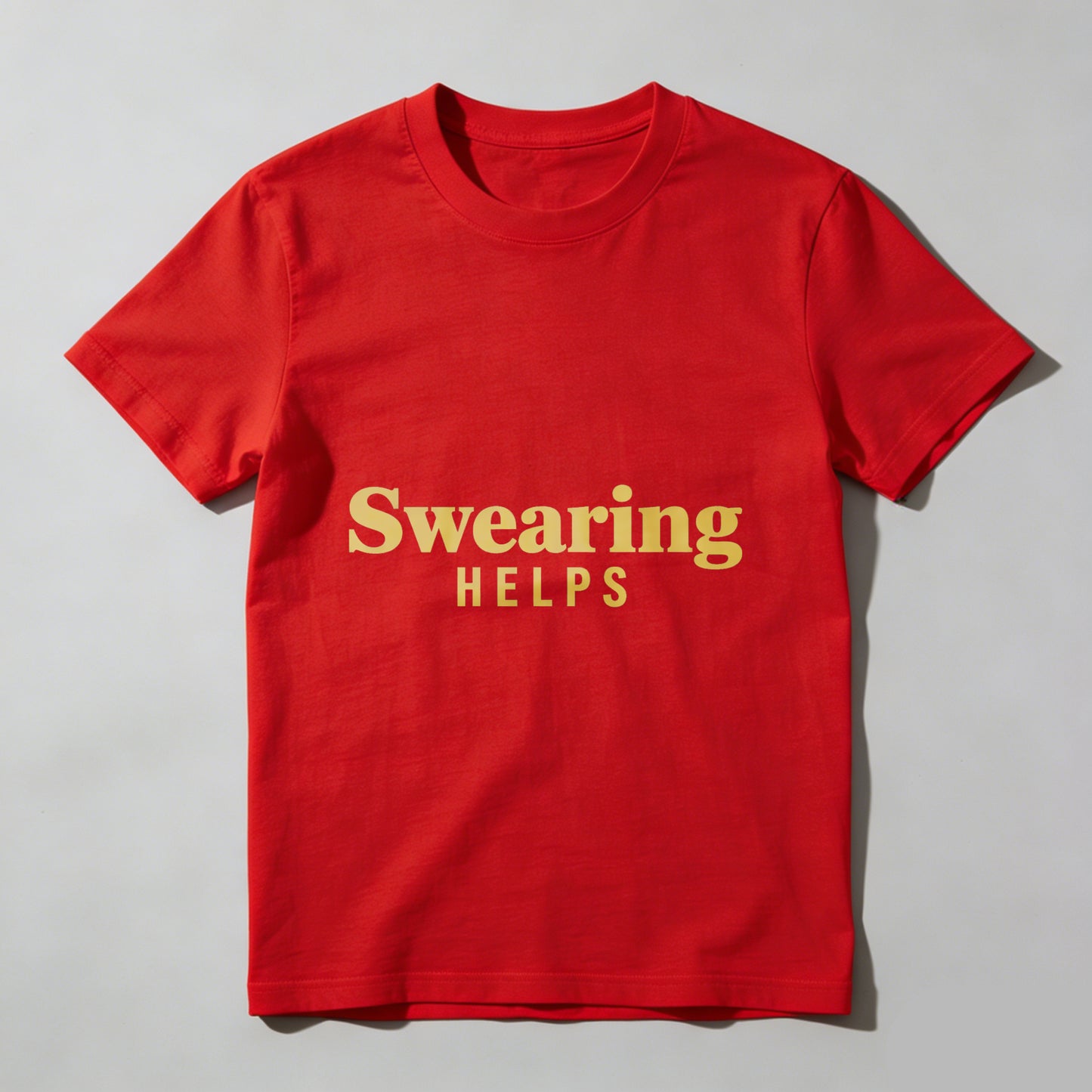Swearing Helps T Shirt Funny Sassy Statement Graphic Tee For Men Women Casual Wear WOMEN