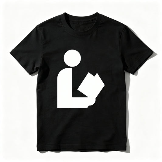 Wardrobecart Person Holding Book Symbol Unisex Classic T-shirt