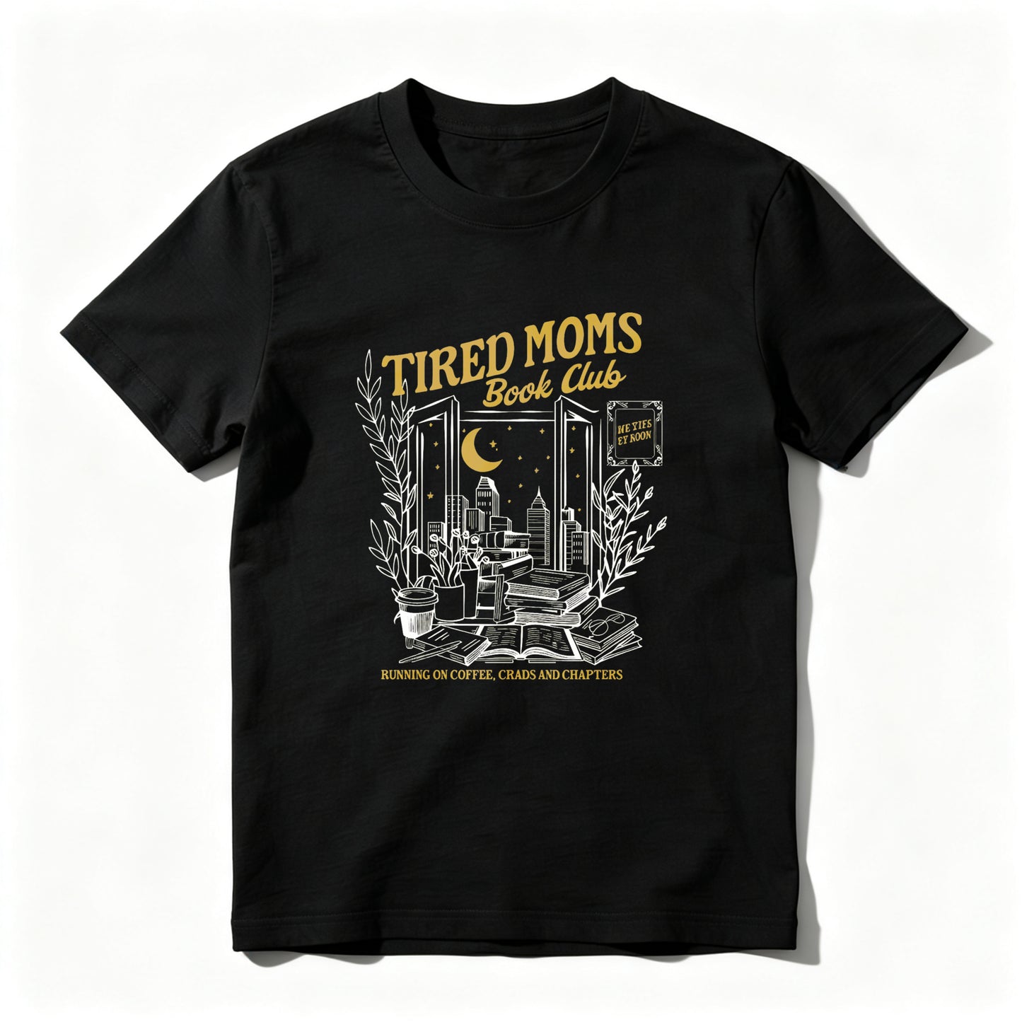 Wardrobecart Tired Moms Book Club Night Reading Scene Unisex Classic T-shirt