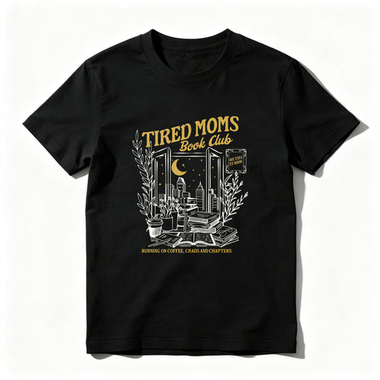 Wardrobecart Tired Moms Book Club Night Reading Scene Unisex Classic T-shirt