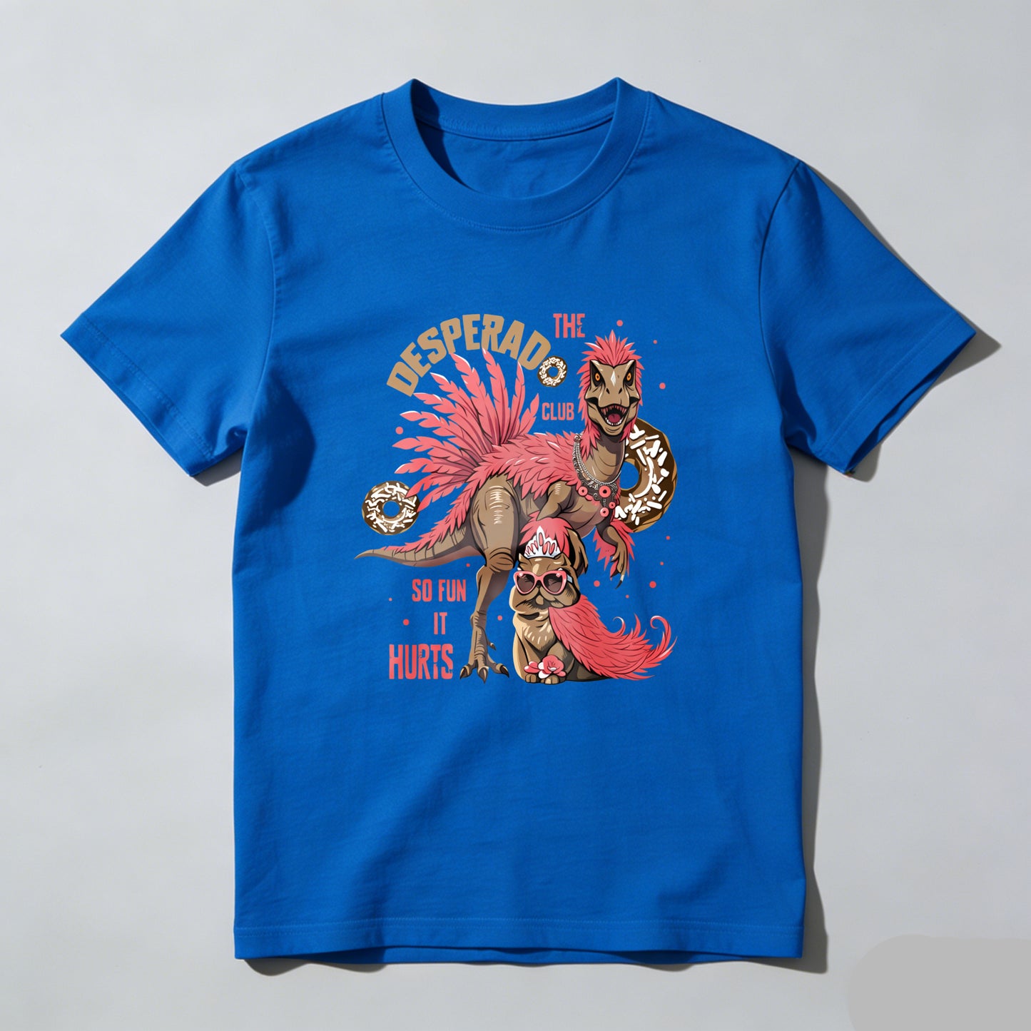 Wardrobecart The Desperado Club Dinosaur With Donuts Unisex Classic T-shirt