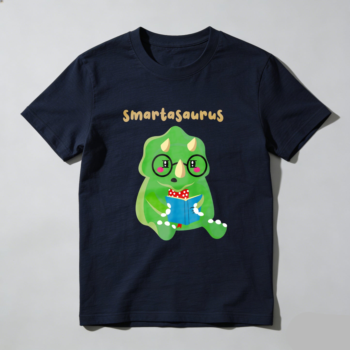 Wardrobecart Smartasaurus Dinosaur Reading Book With Glasses Unisex Classic T-shirt