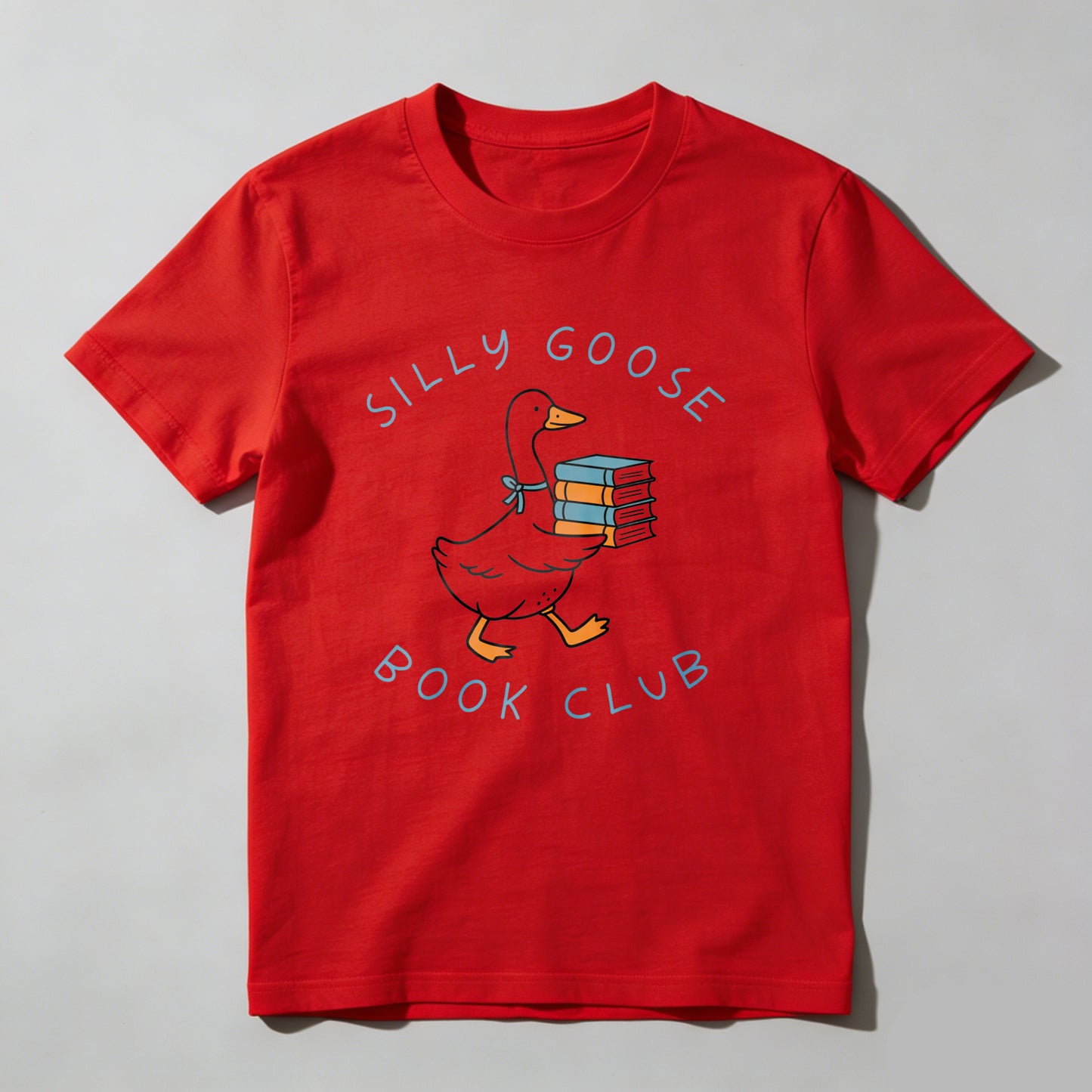 Wardrobecart Silly Goose Book Club Duck With Books Unisex Classic T-shirt