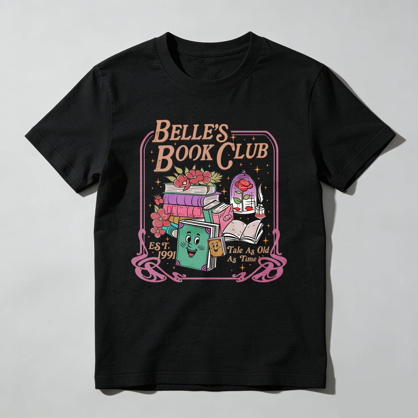 Wardrobecart Belle's Book Club Est 1991 Take As Much As Time Unisex Classic T-shirt