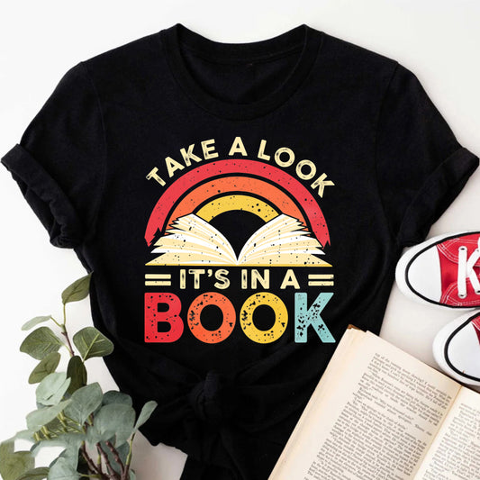 Wardrobecart Take A Look Its In A Book Unisex Classic T-shirt