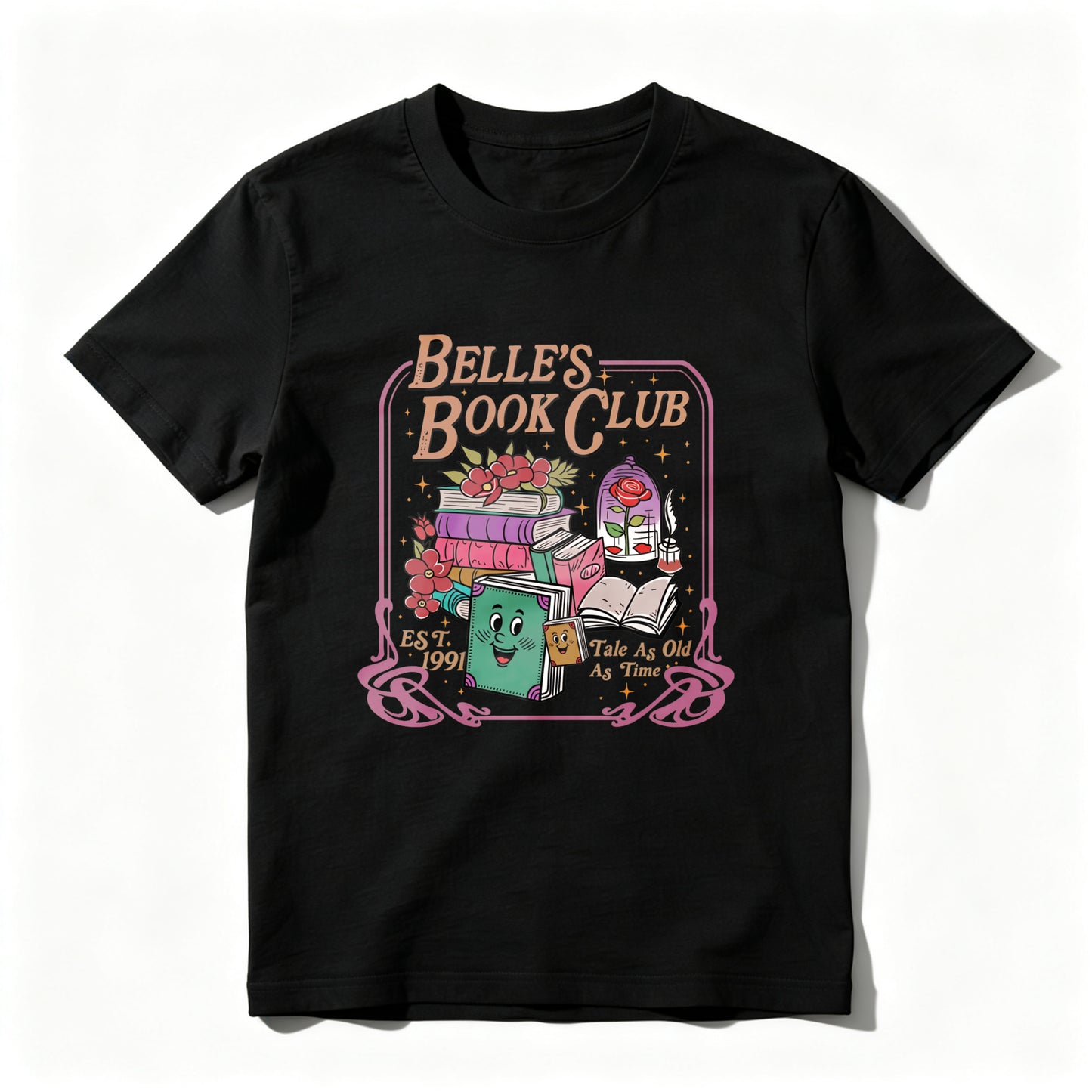 Wardrobecart Belle's Book Club Est 1991 Take As Much As Time Unisex Classic T-shirt