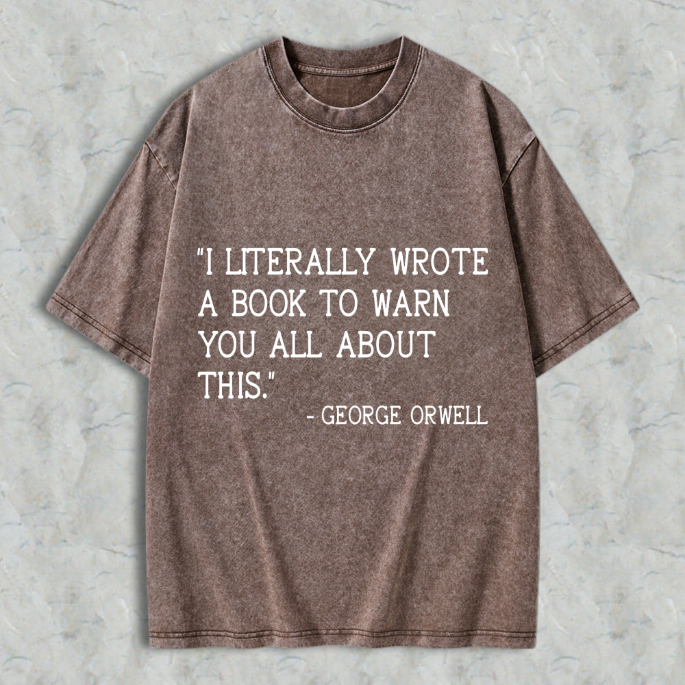 Wardrobecart I Literally Wrote A Book To Warn You All About This Unisex Washed T-shirt