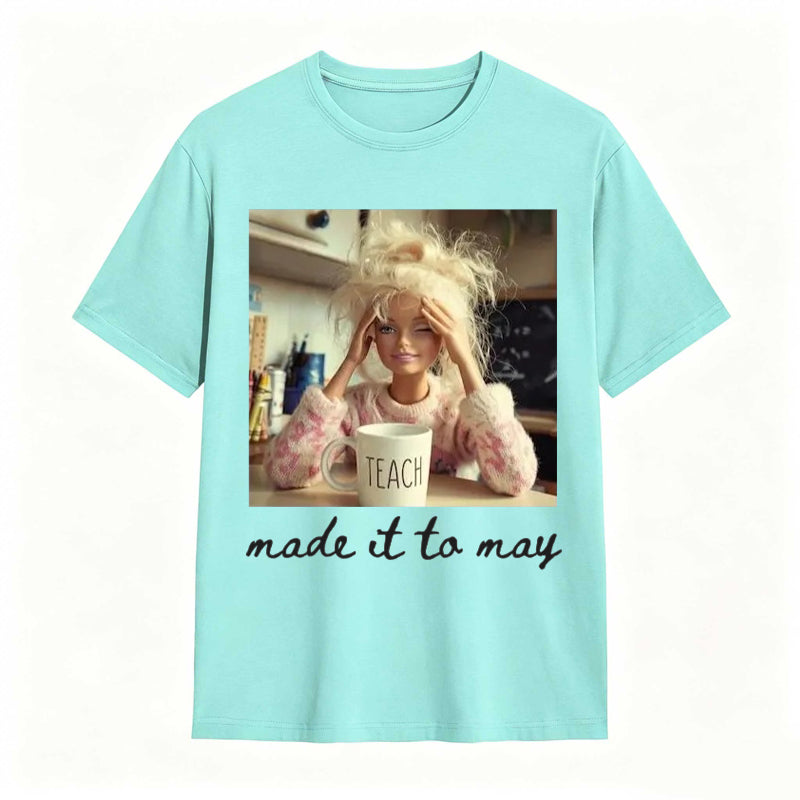 Comfort Colors Last Day of School Teacher Doll Face Meme Shirt