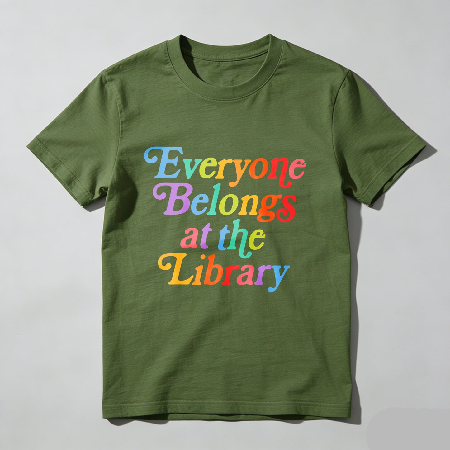 Wardrobecart Everyone Belongs At The Library Unisex Classic T-shirt