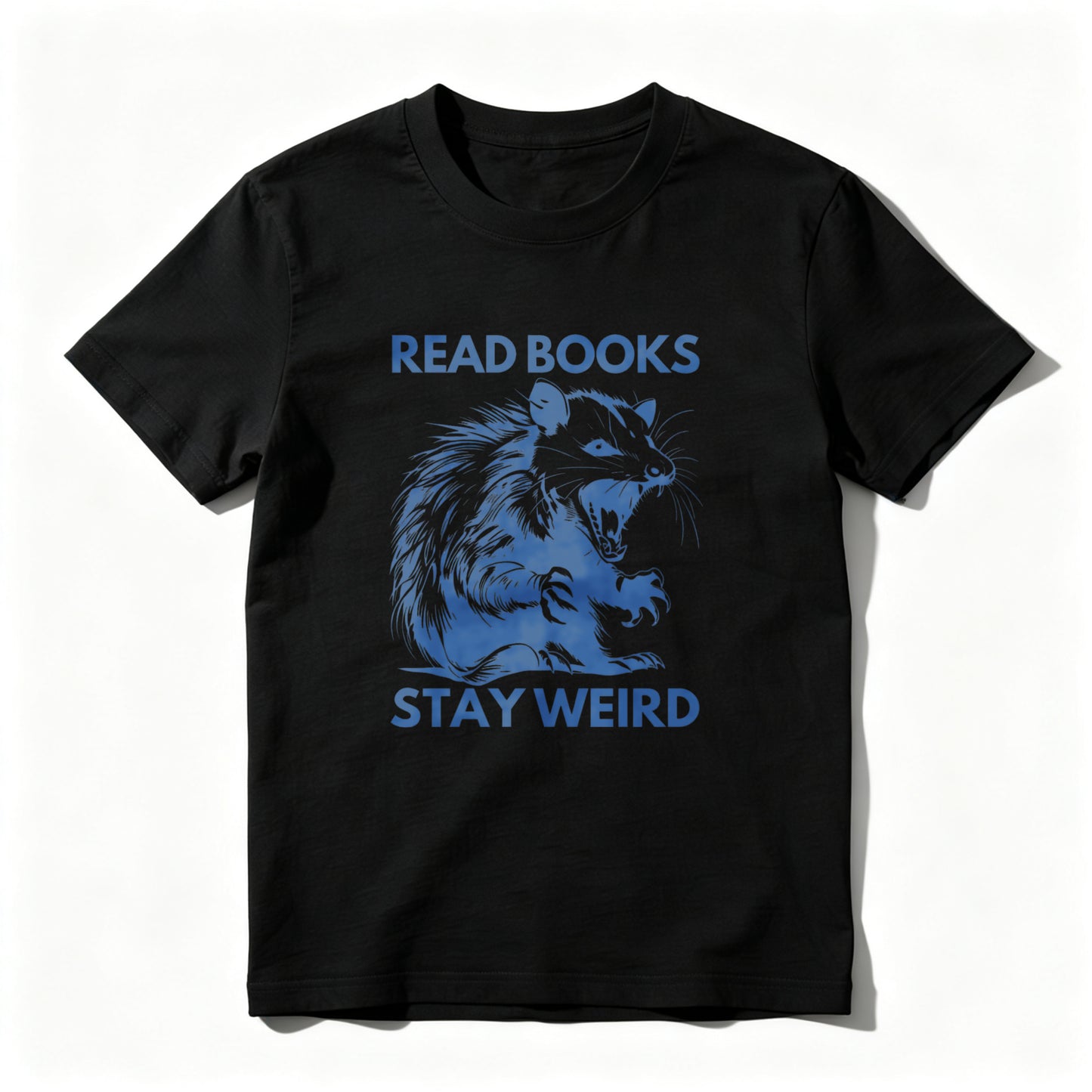 Wardrobecart Read Books Stay Weird Rat Design Unisex Classic T-shirt