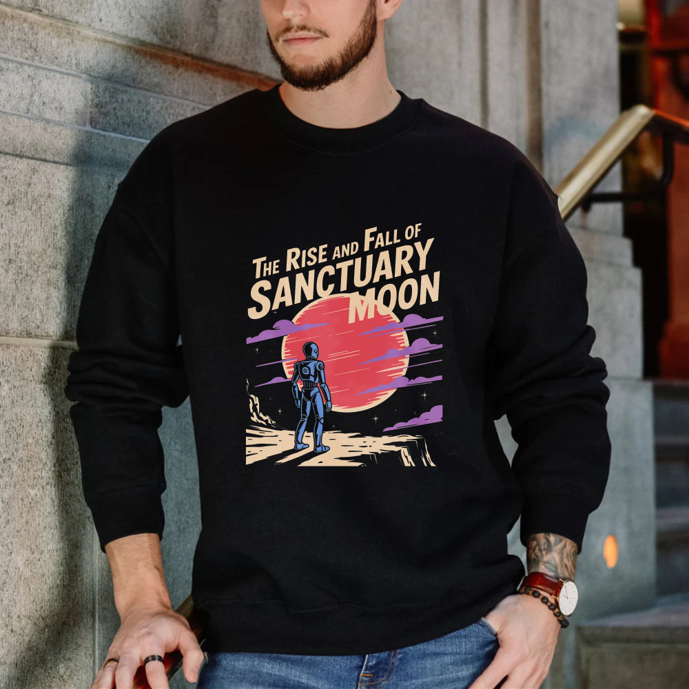 Wardrobecart The Rise And Fall Of Sanctuary Moon Graphic Design Unisex Classic Sweatshirt