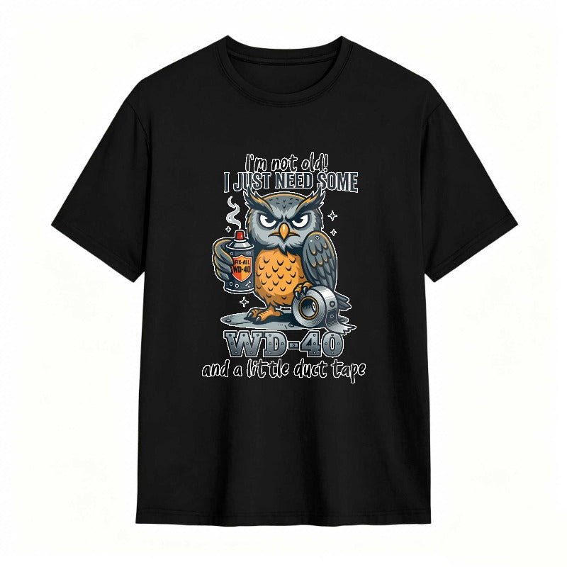 Owl With Wd 40 And Duct Tape Humor Unisex Classic T-shirt