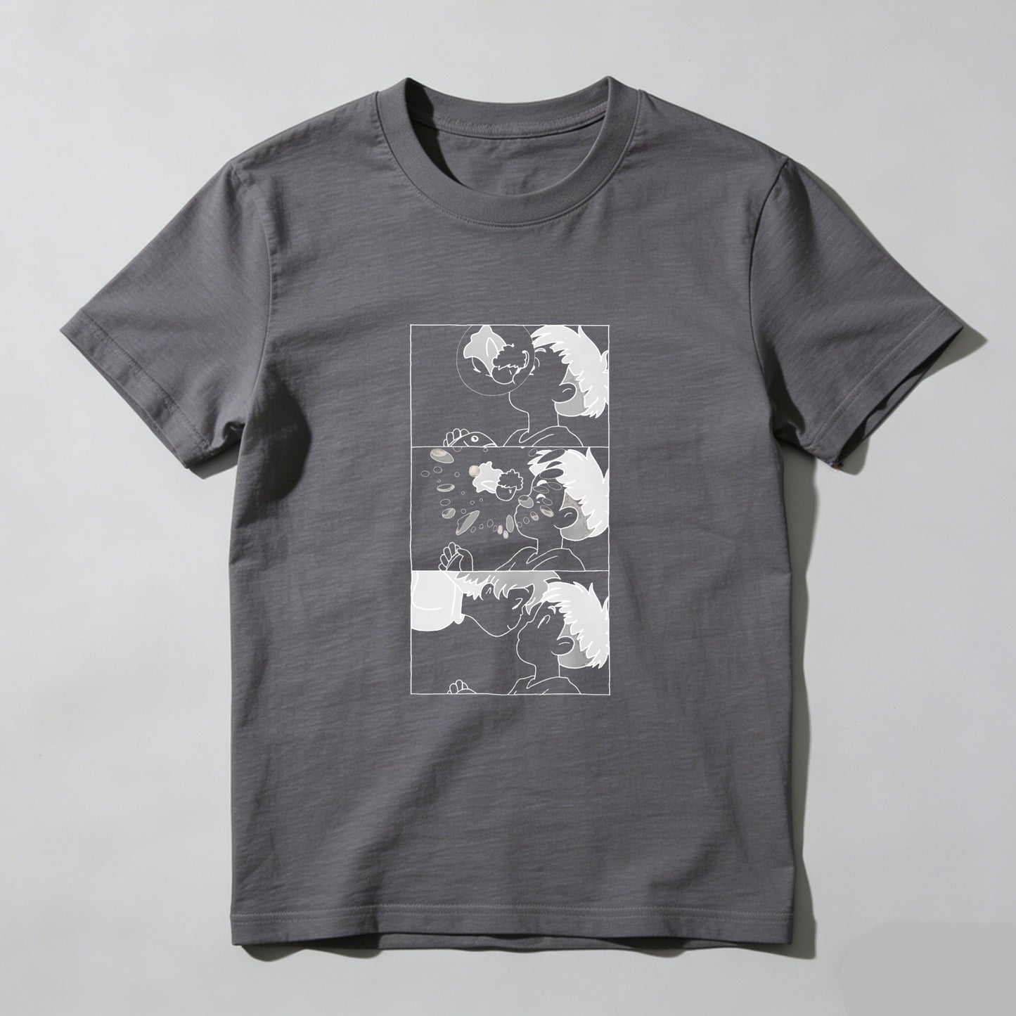 Abstract Artwork With Three Panels tshirt 100% cotton