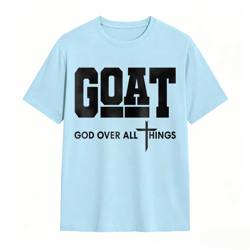 GOAT (“God Over All Things”) graphic T-shirt