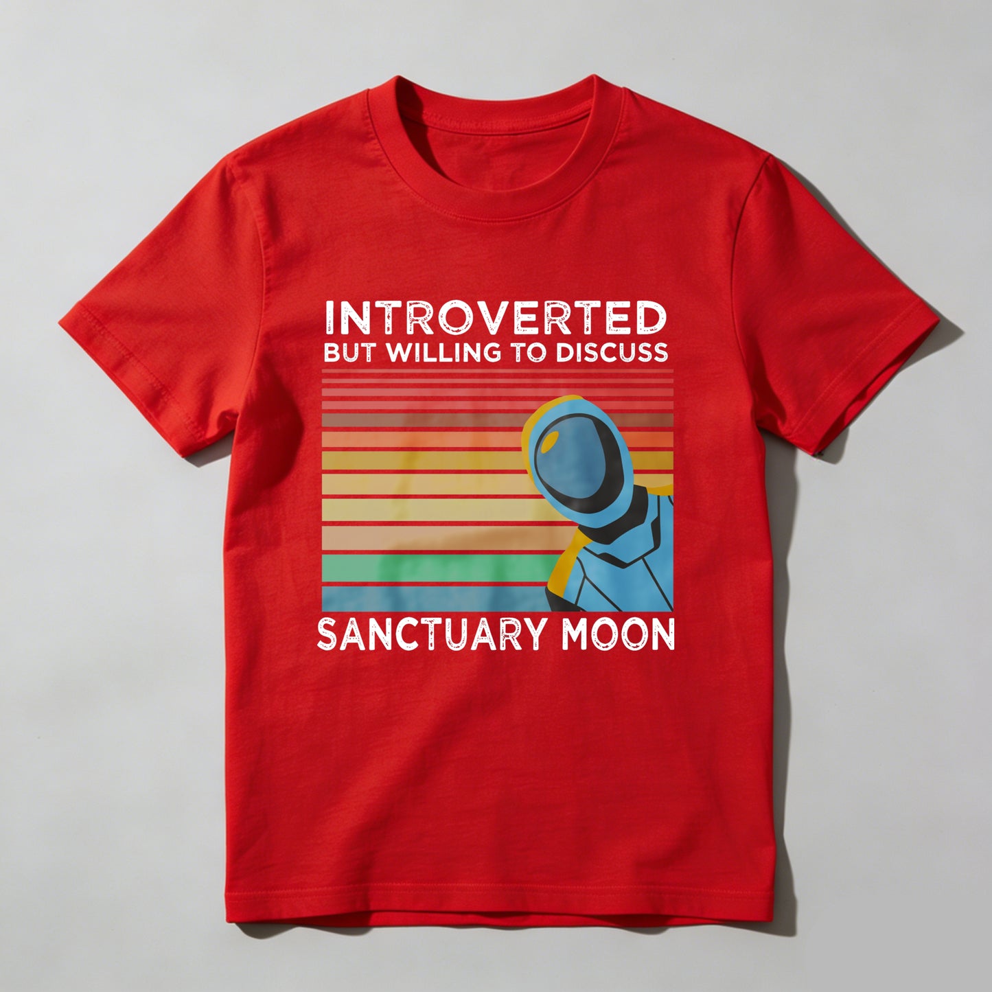 Wardrobecart Introverted But Willing To Discuss Sanctuary Moon Unisex Classic T-shirt