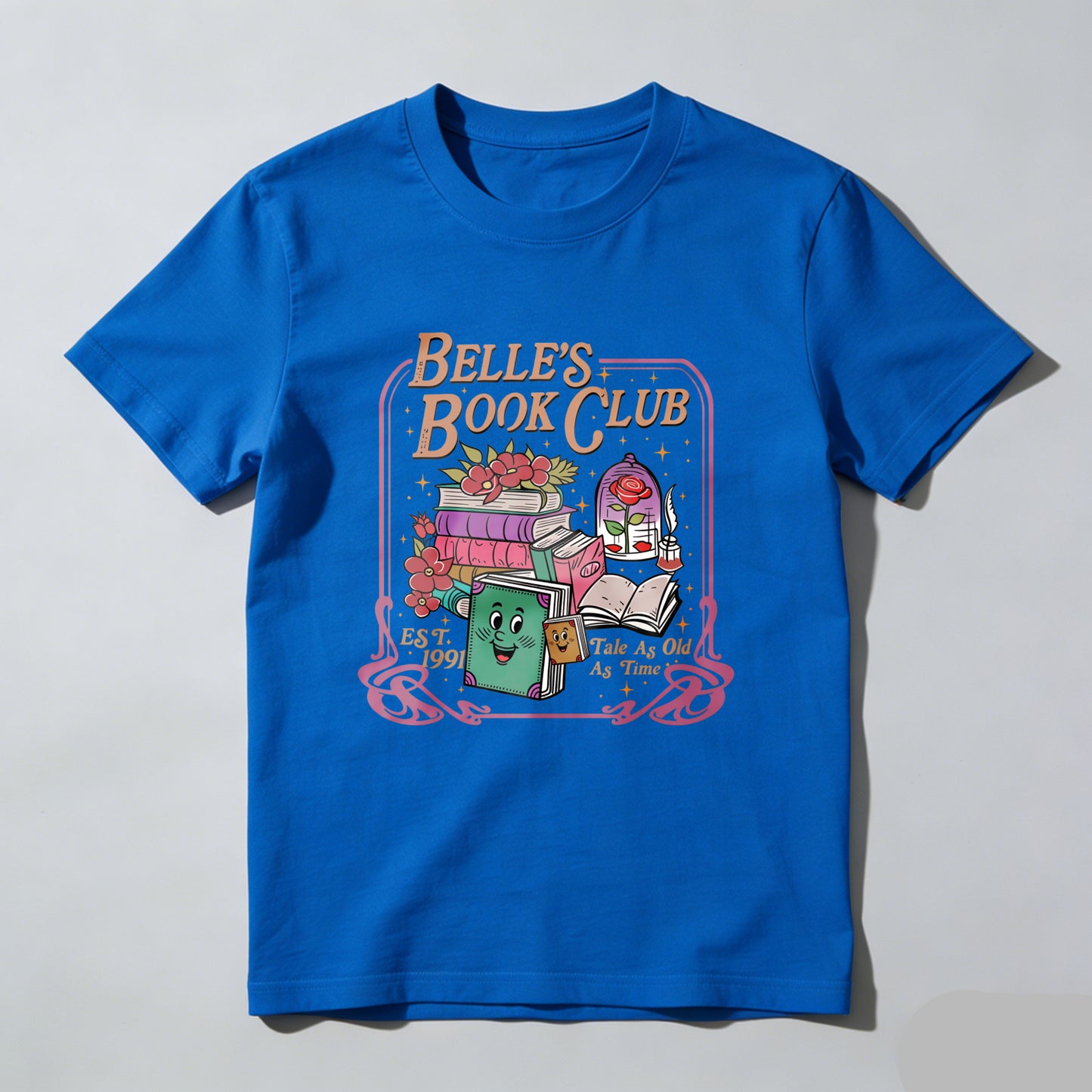 Wardrobecart Belle's Book Club Est 1991 Take As Much As Time Unisex Classic T-shirt