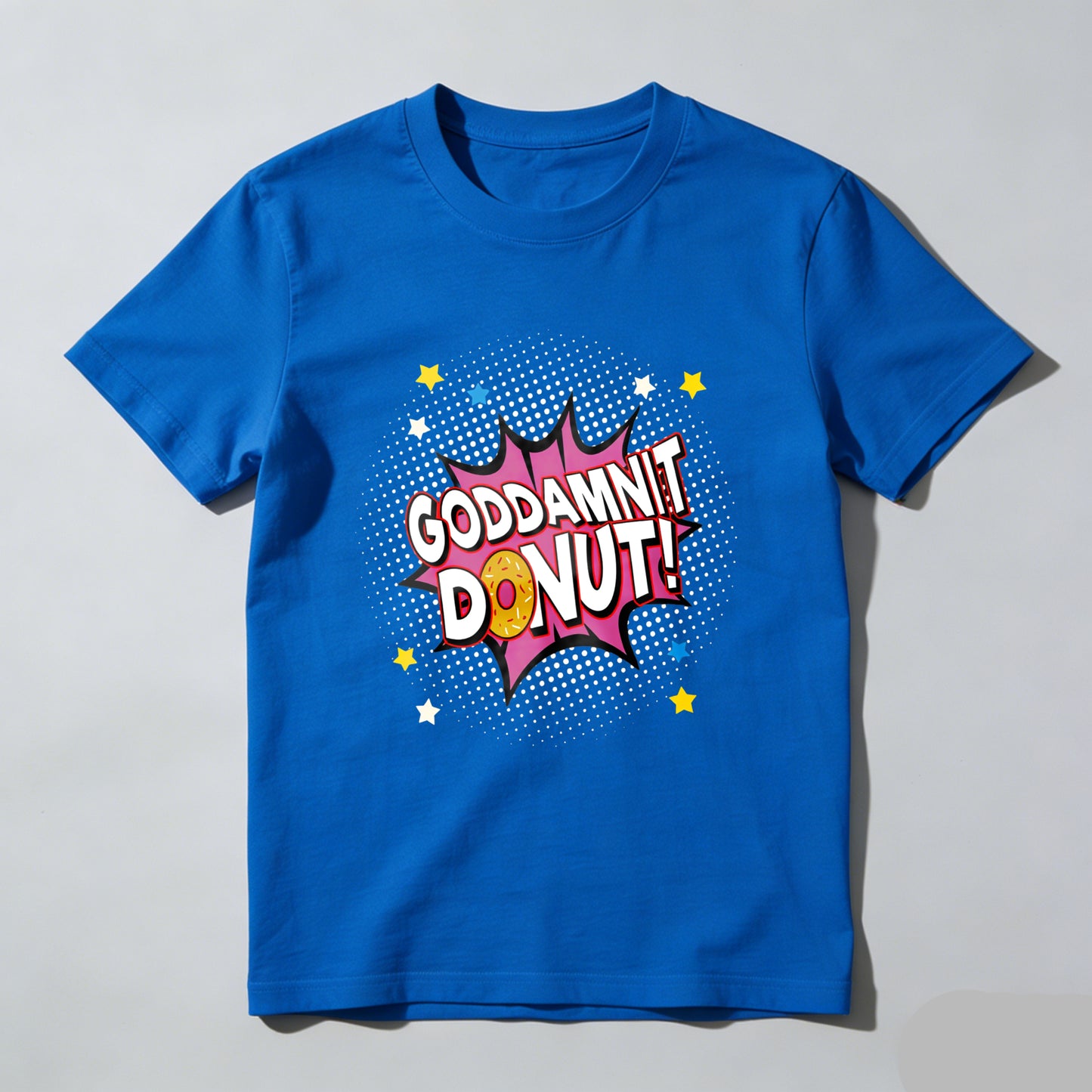 Wardrobecart Godamnit Donut Comic Style Print Unisex Classic T-shirt