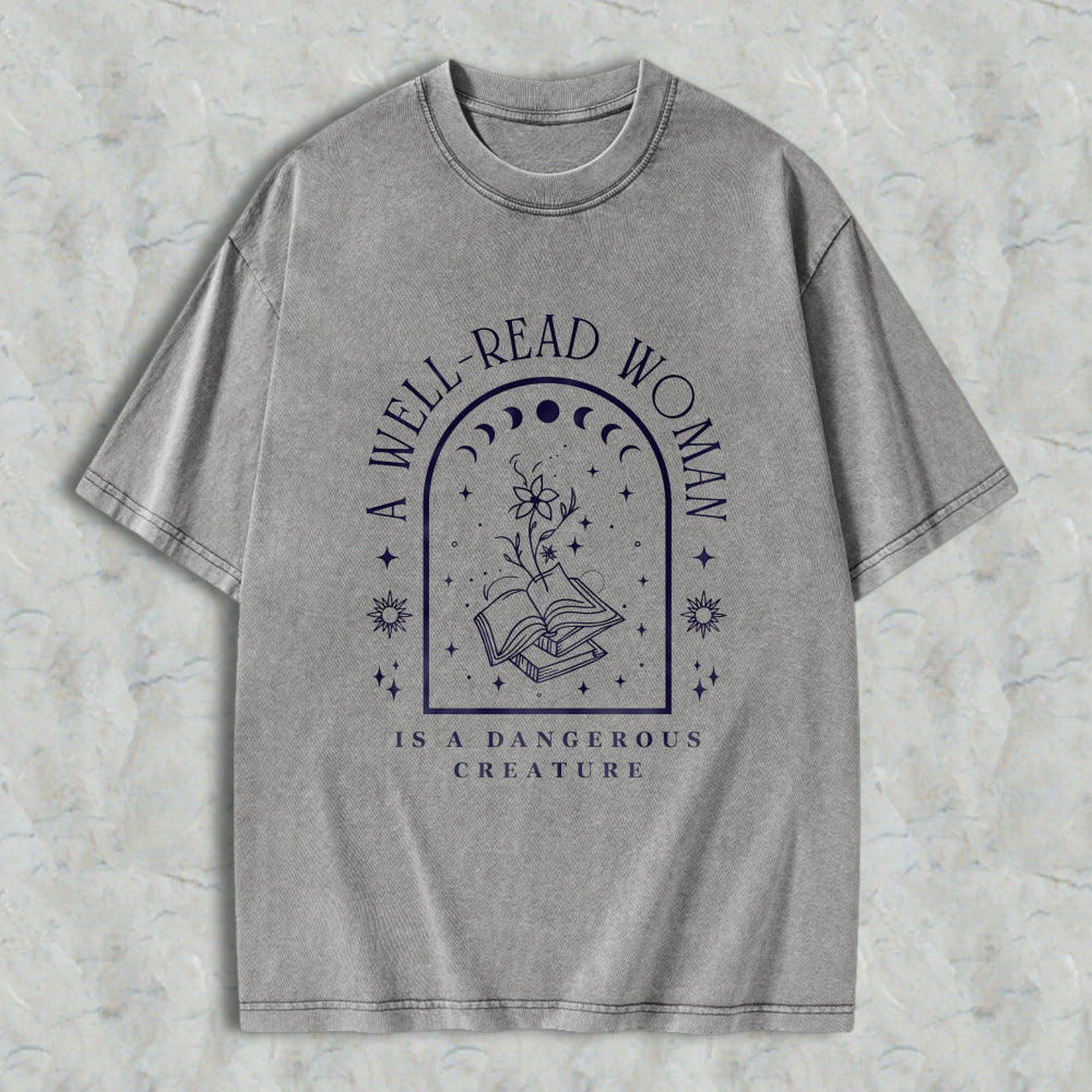 Wardrobecart Mystic Symbol And Rune Design Unisex Washed T-shirt