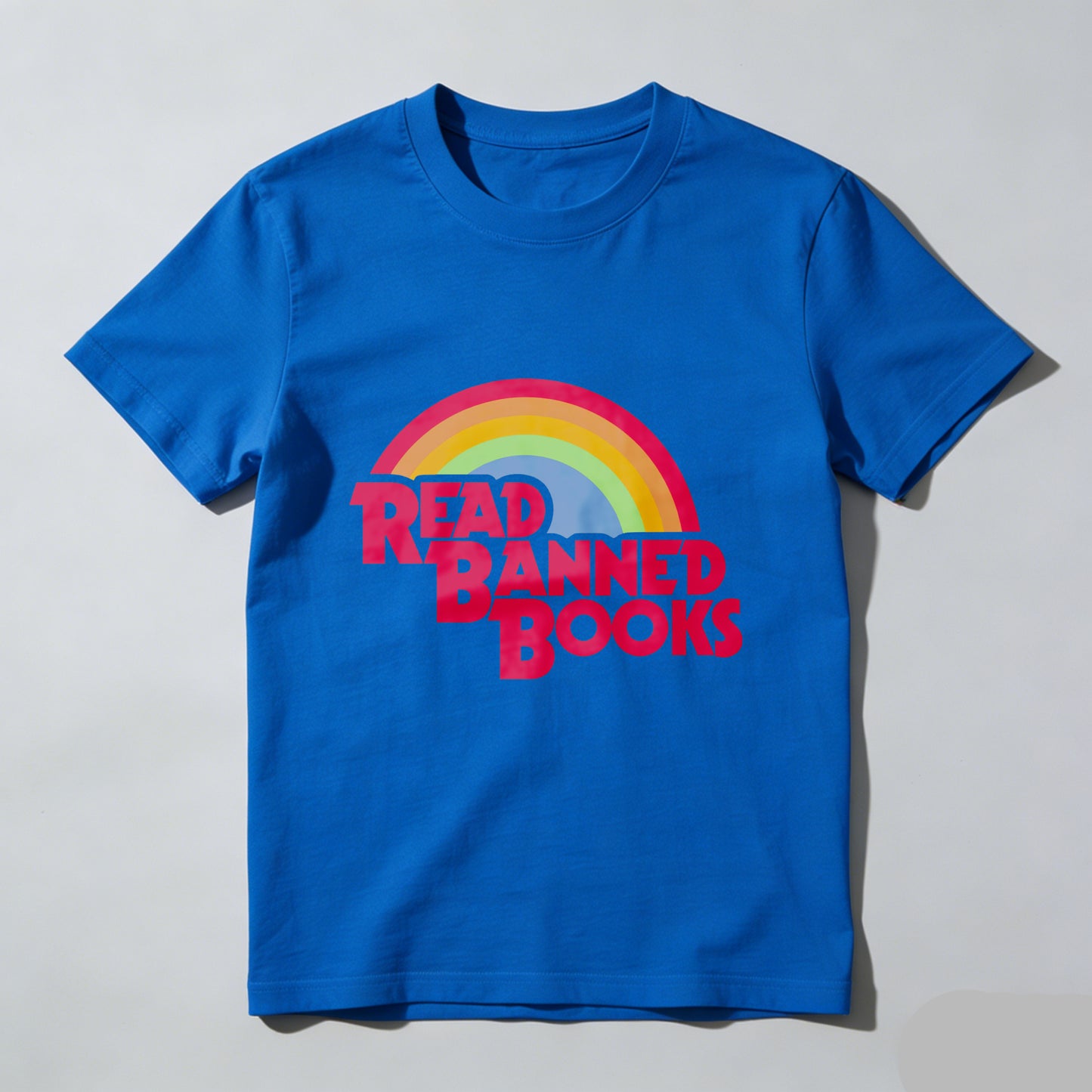 Wardrobecart Read Banned Books Rainbow Design Unisex Classic T-shirt