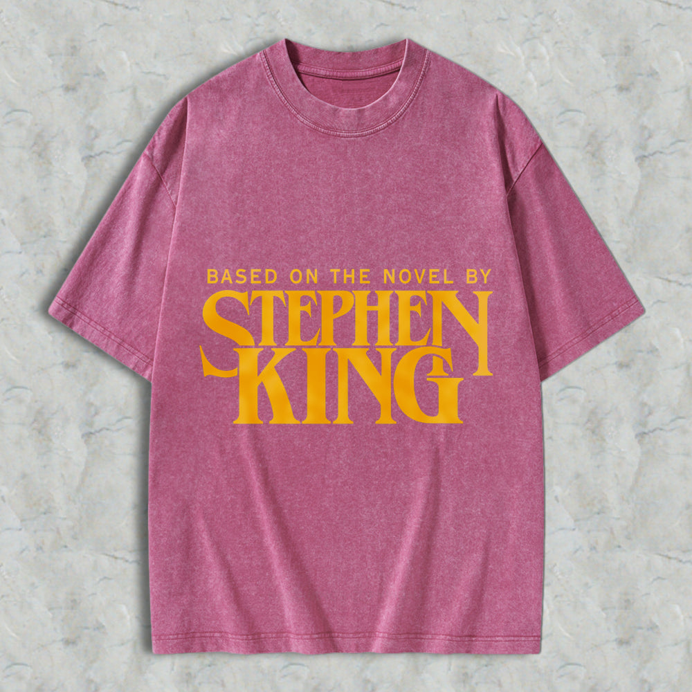 Wardrobecart Stephen King Based On The Novel By Unisex Washed T-shirt